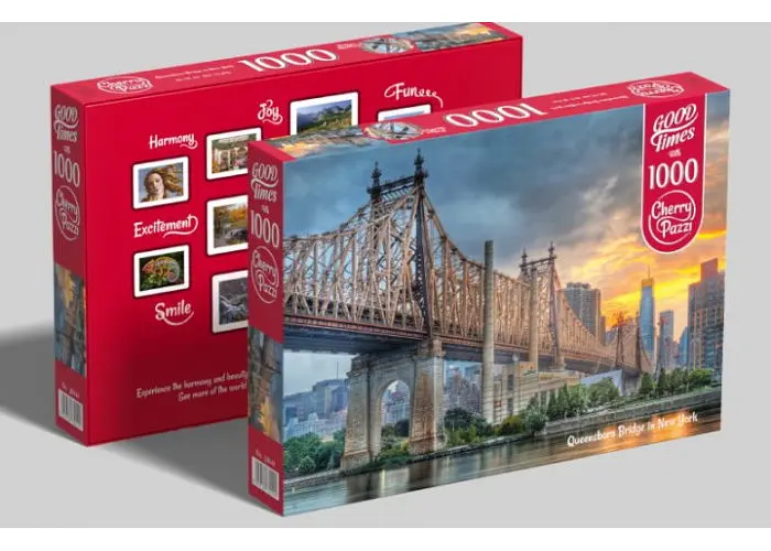 Пазл CherryPazzi Міст Квінсборо в Нью-Йорку США 1000 ел. (30141) - фото 3