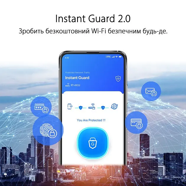 Беспроводной маршрутизатор Asus RT-AX52 (90IG08T0-MO3H00) - фото 8