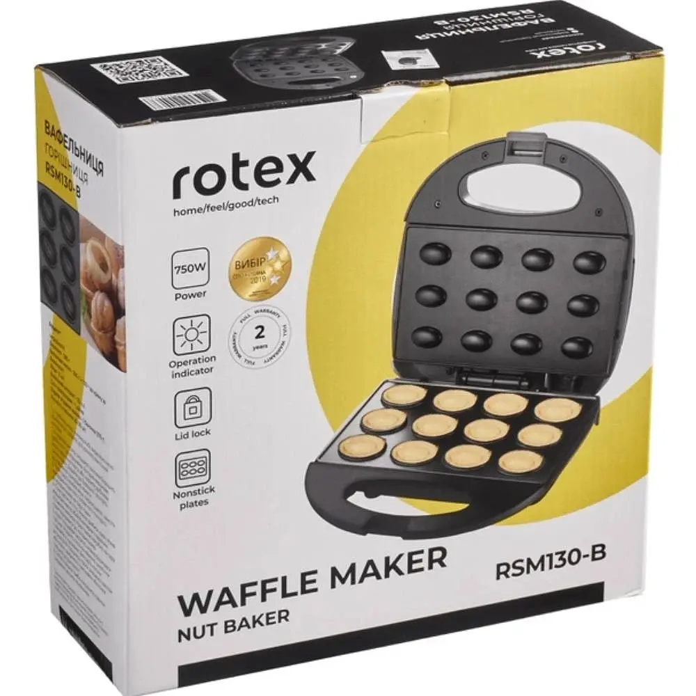 Вафельниця-горішниця Rotex RSM130-B - фото 5