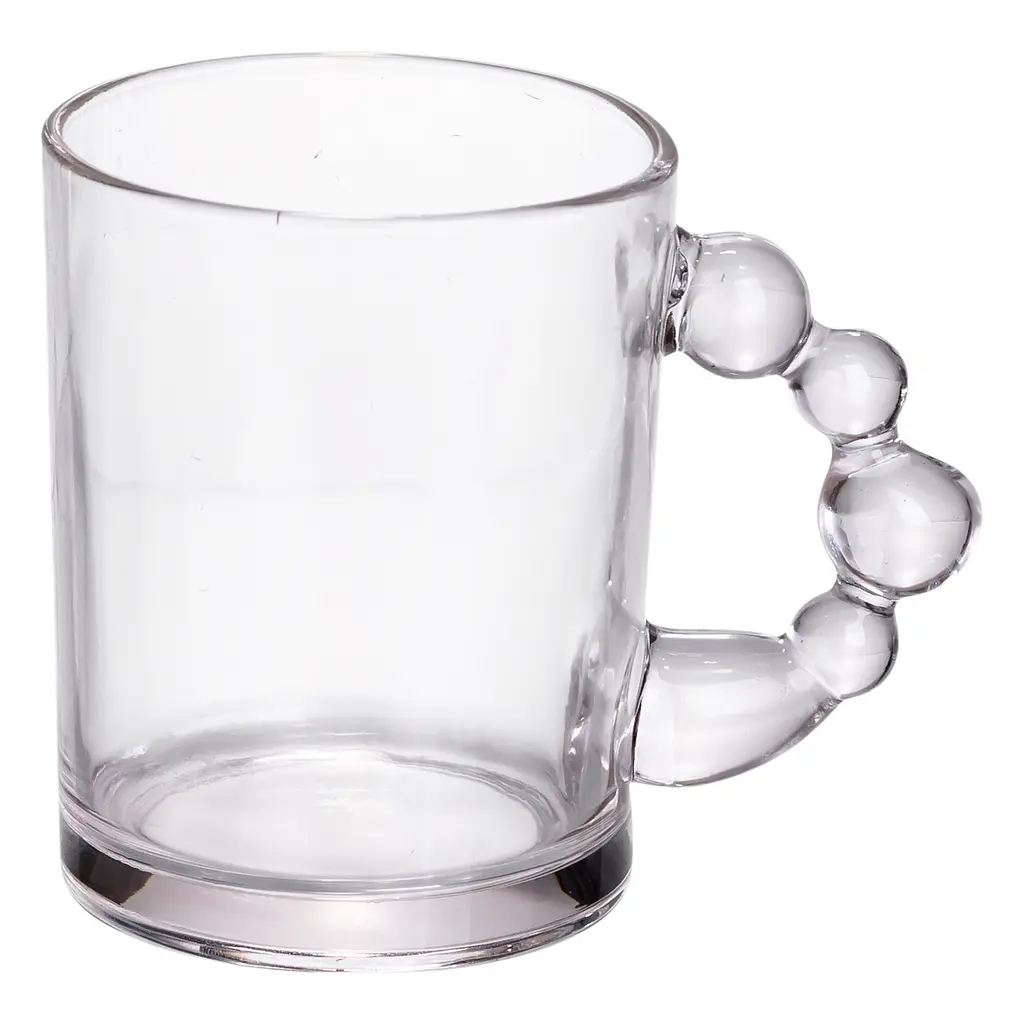 Набор чашек 6 шт для чая и кофе по 350 (мл) стеклянные кружки Прозрачный Yiwu HP-19-ZD-1 - фото 2