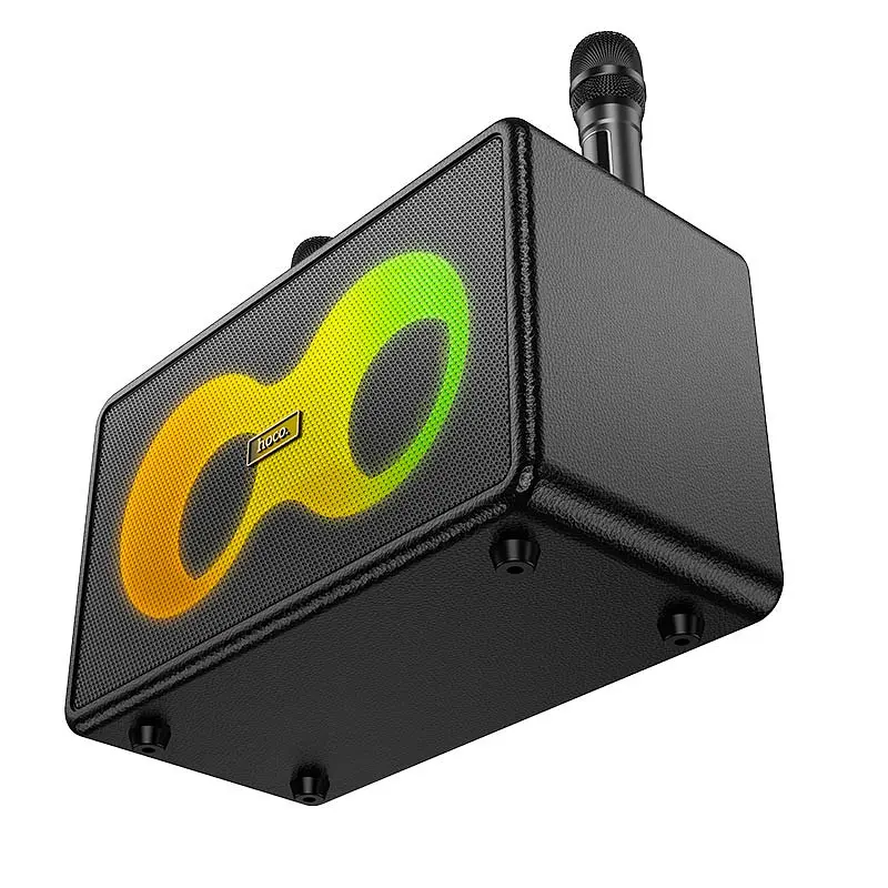 Bluetooth колонка Hoco HA8 Ave outdoor + два мікрофона Black - фото 3