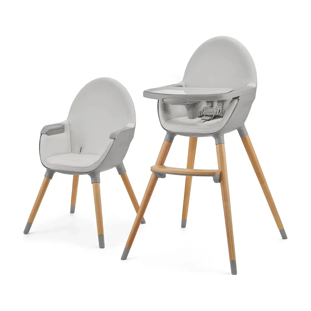 Стілець для годування Kinderkraft 2 в 1 Fini 2 Grey (5902533924509)