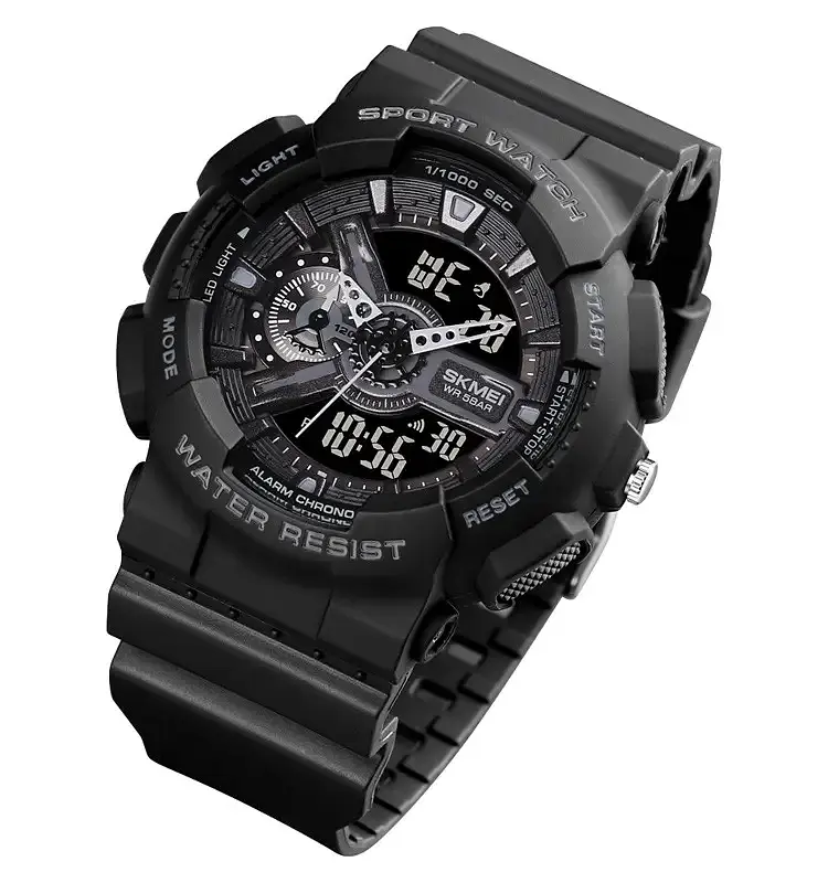 Наручные тактические часы Skmei 1688 (Черный) - фото 8