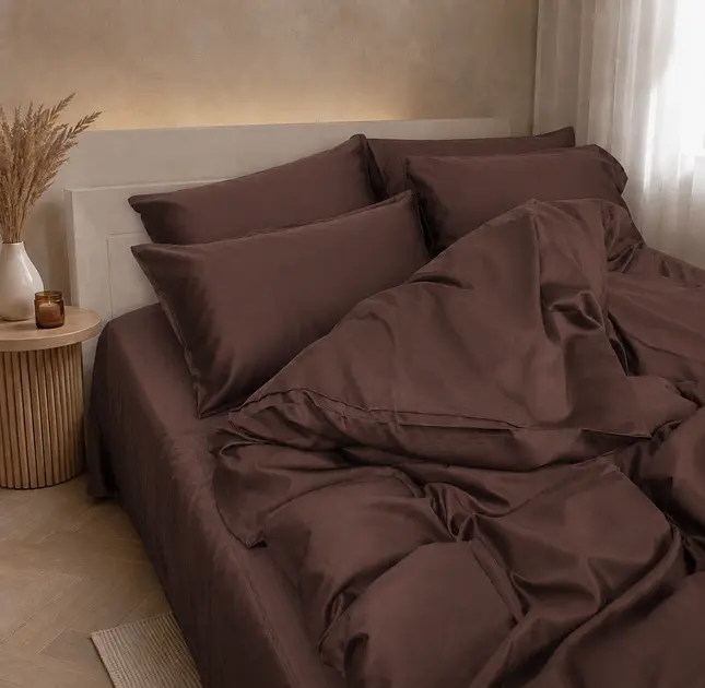 Комплект постільної білизни MirSon Satin Premium Cacao Active 110 x 140 см (2200013489603) - фото 4