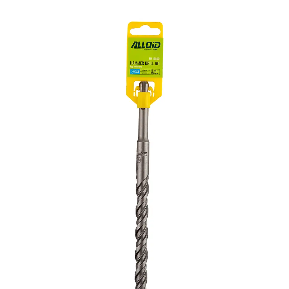 Бур по бетону Alloid Building Tools SDS-plus S4 16x800 мм (FH-16800) - фото 2
