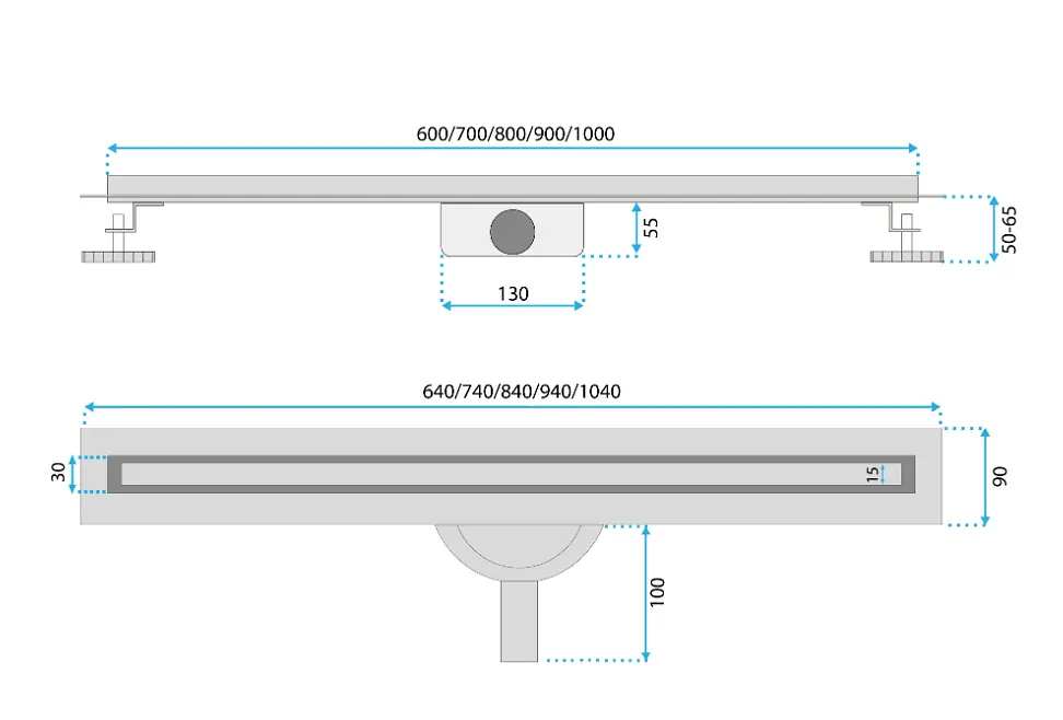 Трап для душу Rea Neox 80 Slim Pro сталь REA-G5802 - фото 6