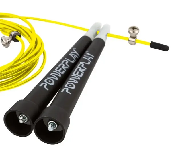 Скакалка швидкісна PowerPlay 4202 Ultra Speed Rope Жовта 2,9 м (PP_4202_Yellow) - фото 3