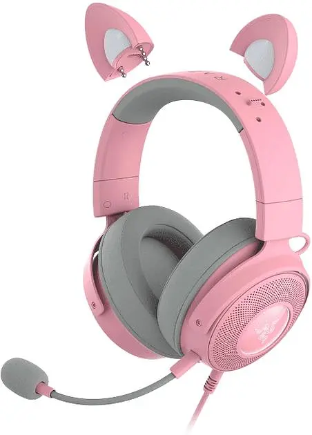 Ігрова гарнітура Razer Kraken Kitty V2 Pro Quartz (RZ04-04510200-R3M1) - фото 6
