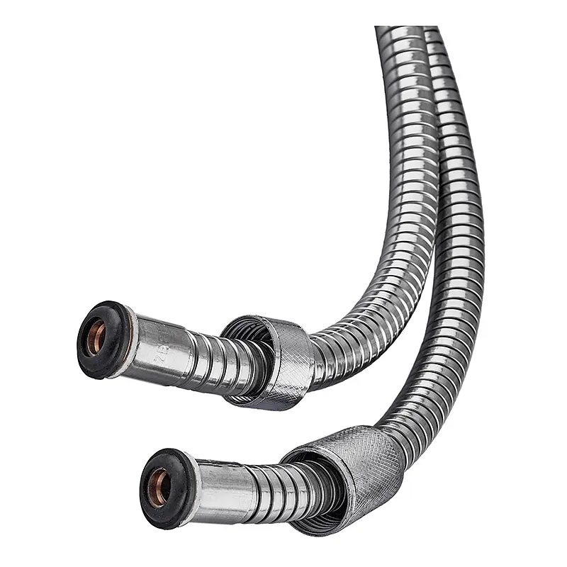 Шланг для душу Zerix Chr.F16 розтяжний 150-200 см ZX0114, Хром - фото 2