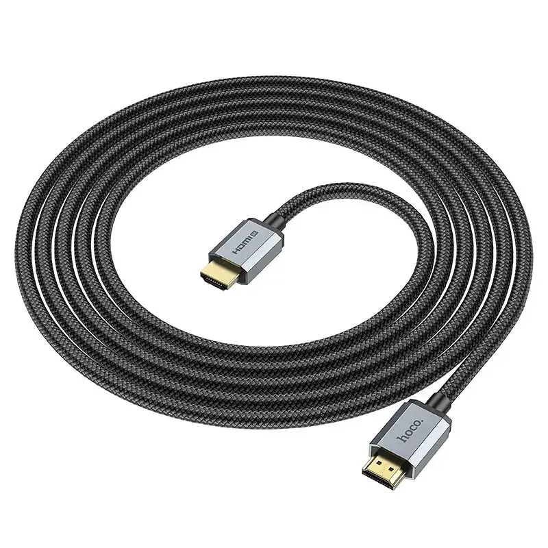 Кабель HOCO US03 HDTV 2.1 Male to Male 8K ultra HD data cable(L=1M) Black (о) - фото 2