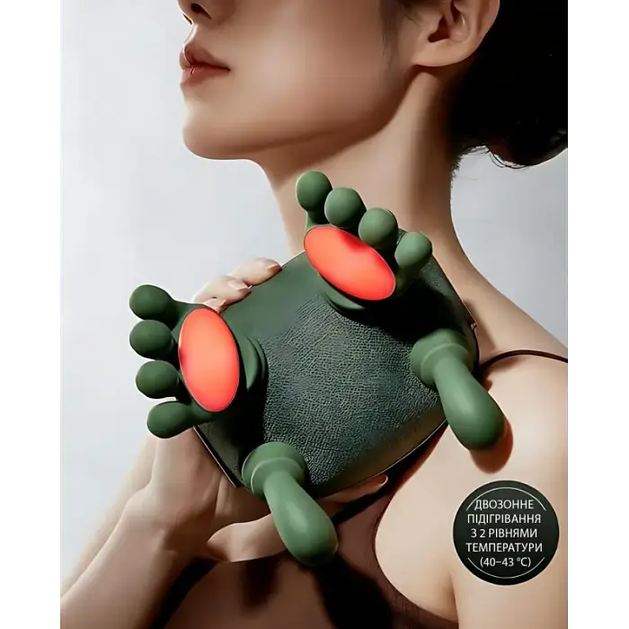 Электрический аккумуляторный массажер для шеи и плеч Shoulders Neck с подогревом - фото 3