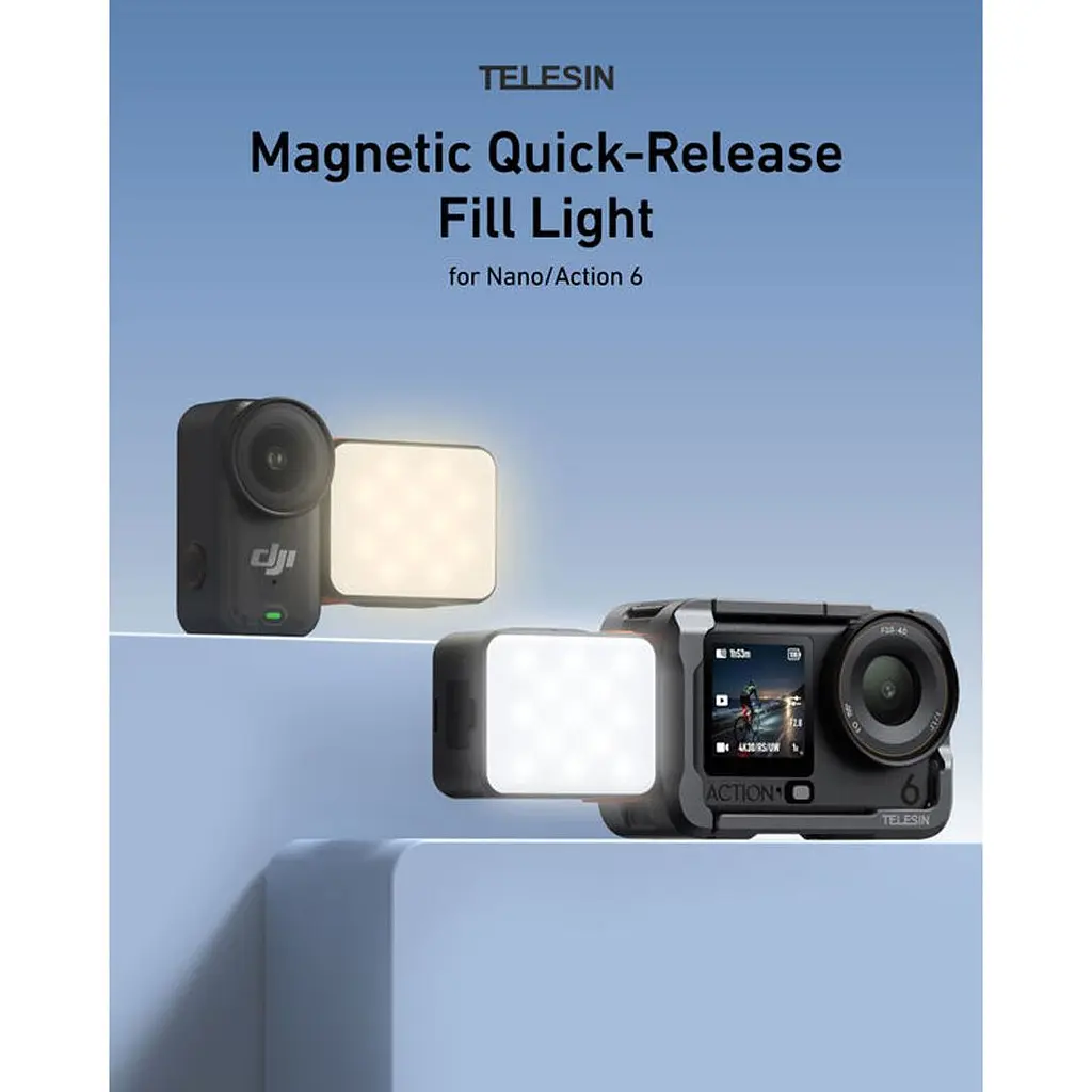 Накамерне світло Telesin для Osmo Nano/Action 6 (S5-BGD-17-TDJ) [170355] - фото 8