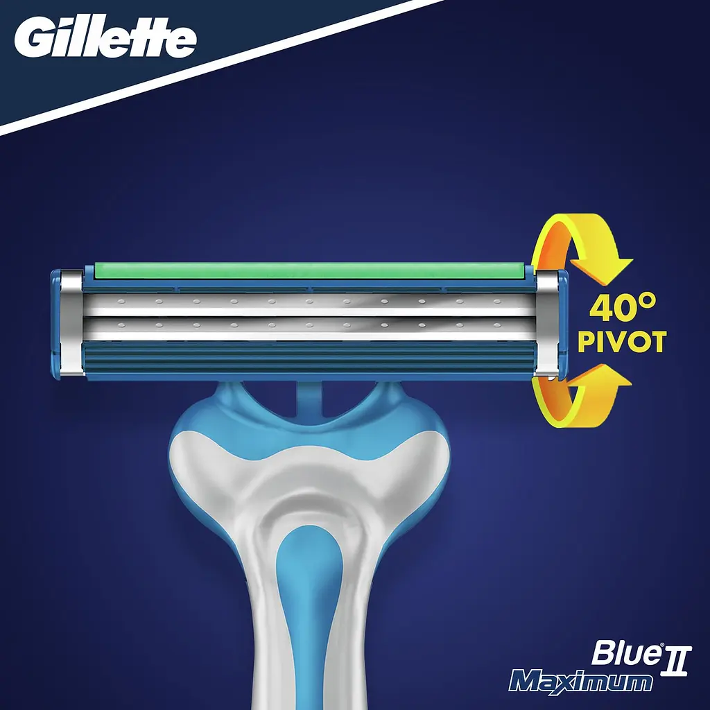 Одноразовые станки для бритья Gillette Blue 2 Max 8 шт. - фото 6