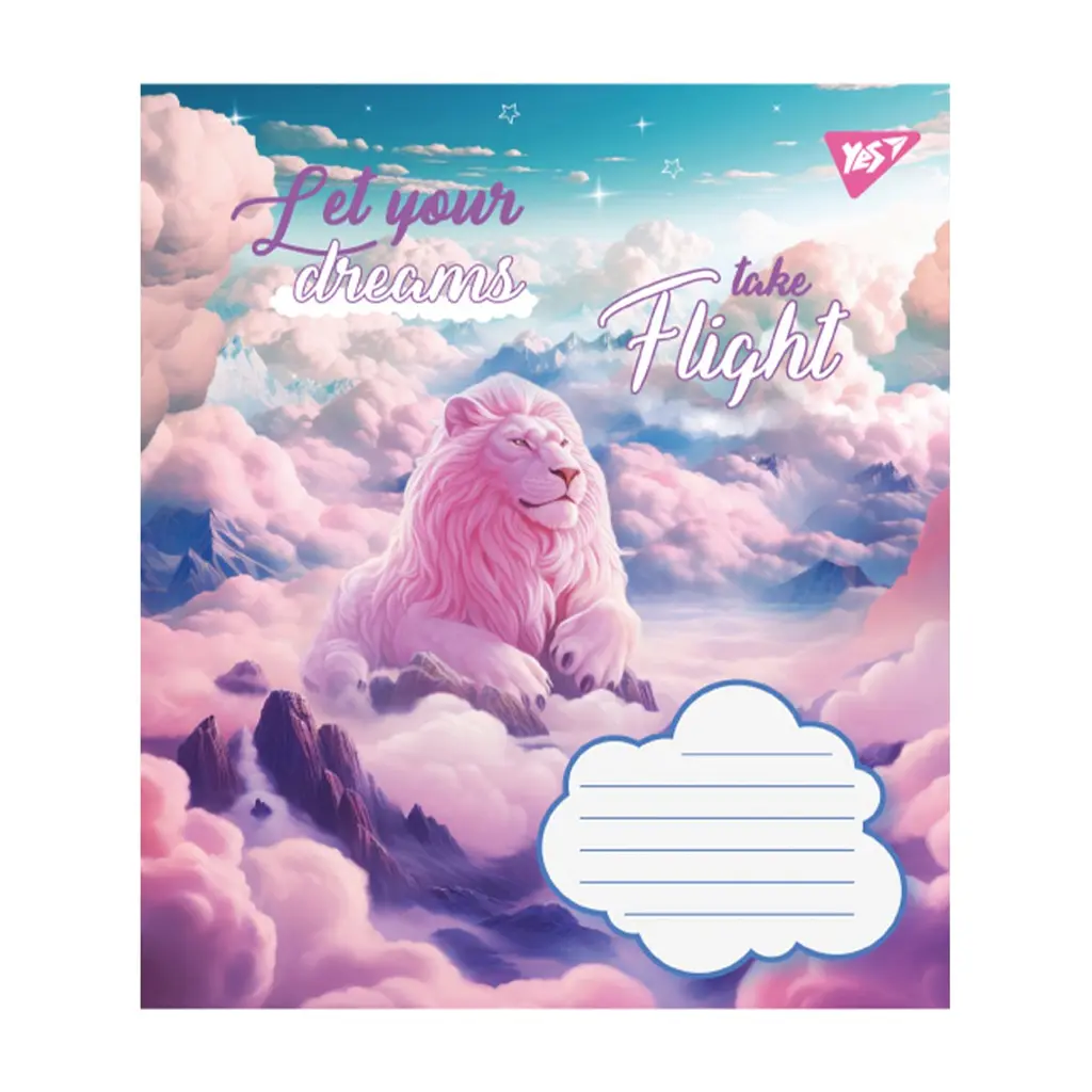 Зошит Yes Let your dreams 12 аркушів лінія (766947), в асортименті - фото 4
