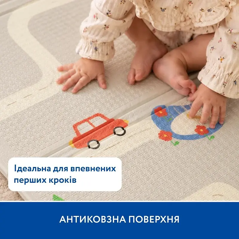 Великий двосторонній ігровий термокилимок Piccolino Транспорт 180х200х1 см (26000003) - фото 5