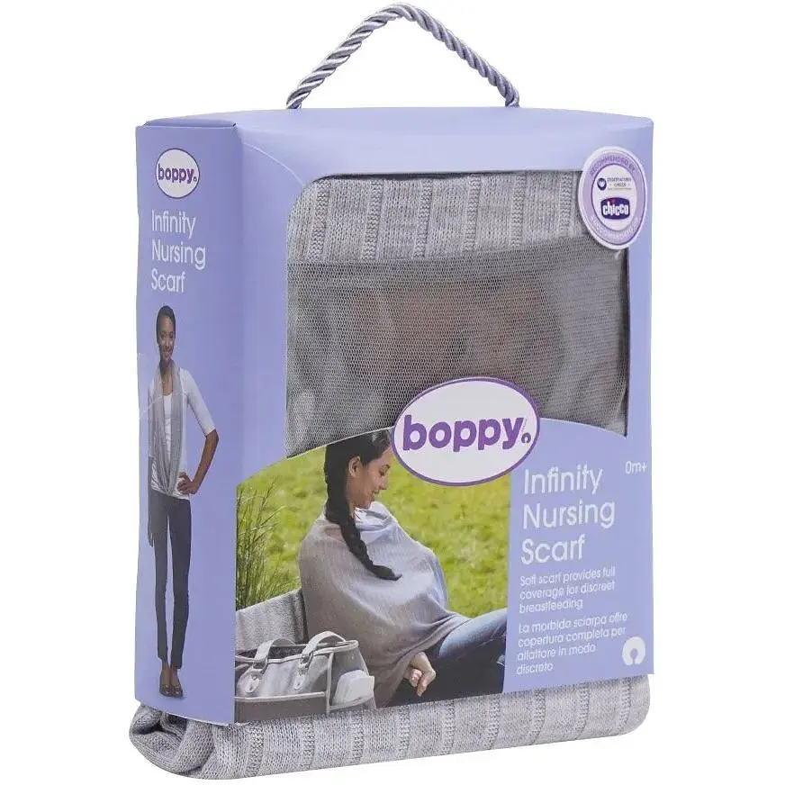 Накидка-шарф для годування Chicco Boppy Infinity, сірий (79968.49) - фото 2