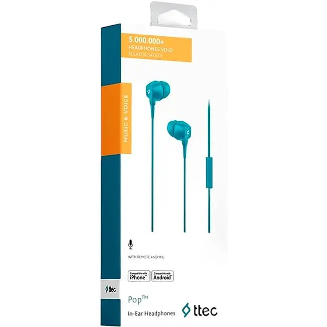 Гарнітура Ttec Pop Turquoise (2KMM13TZ) - фото 2