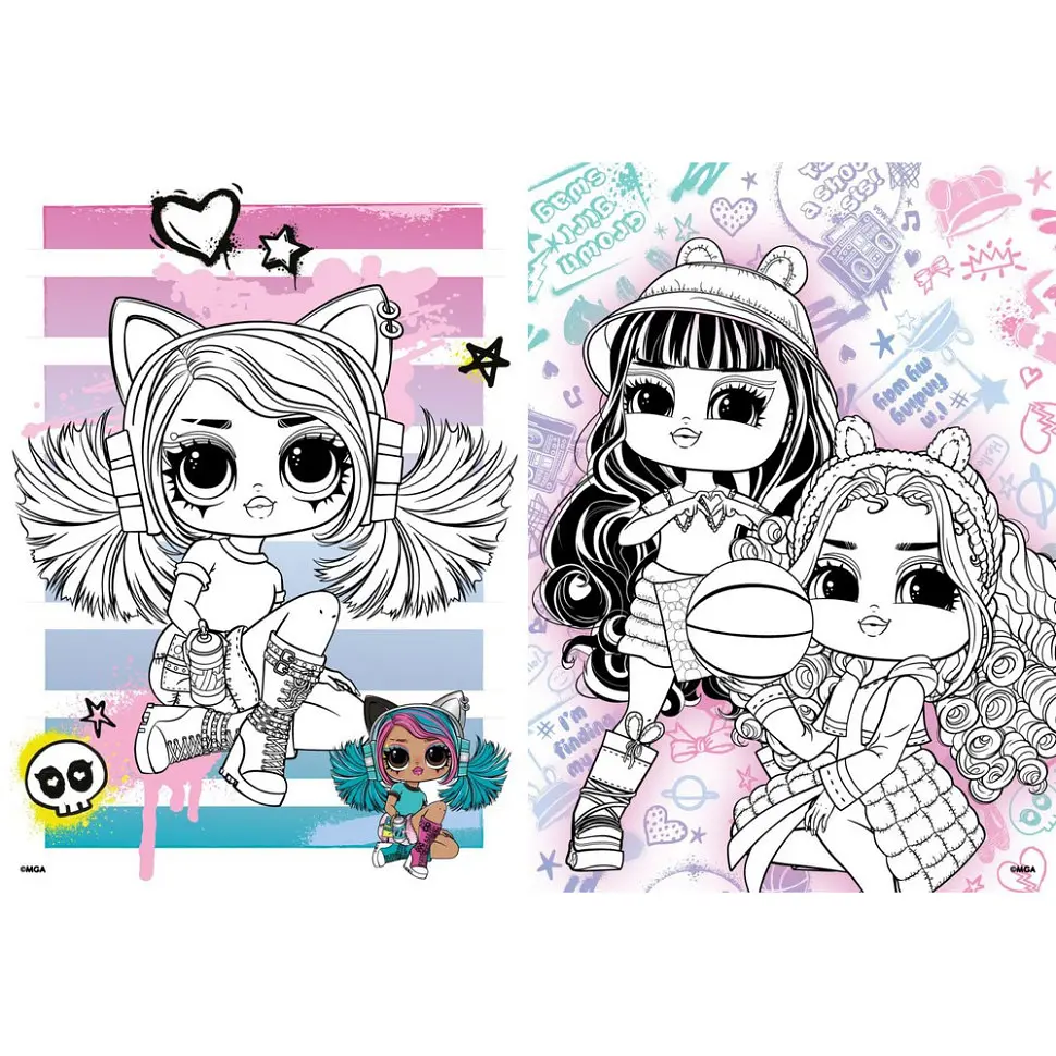 Дитяча книжка-розмальовка "Skate Dance Tweens" Ідейка LCB13 зі стікерами - фото 2