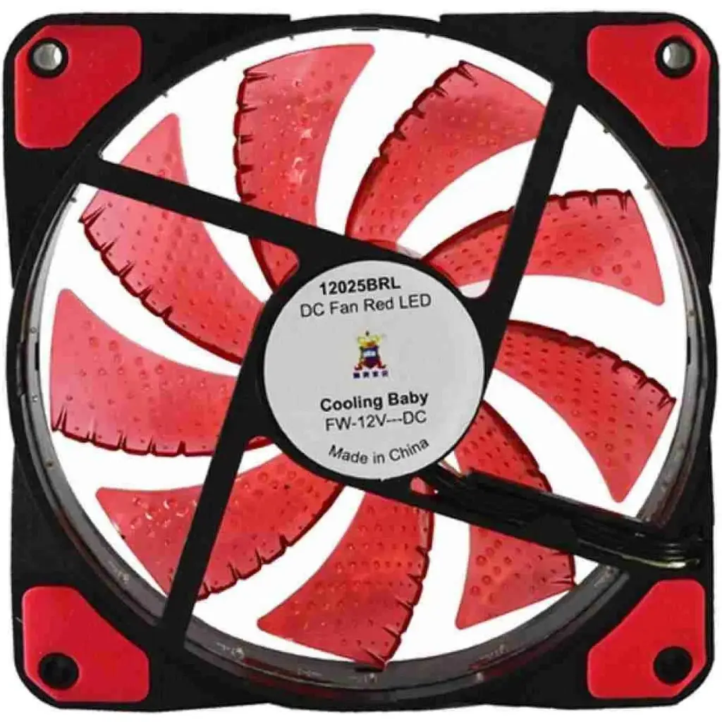 Корпусний вентилятор Cooling Baby 12025BRL Red [167990] - фото 4