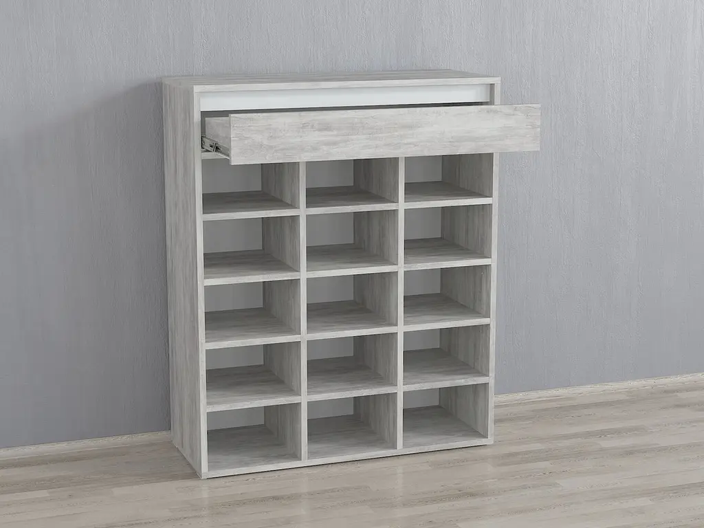 Стелаж для взуття Flamecame з шухлядою з ДСП O-5 - фото 4