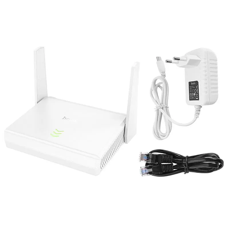 Маршрутизатор (роутер) HI36 WiFi4 300Mbs White Hoco teh0030028 - фото 7