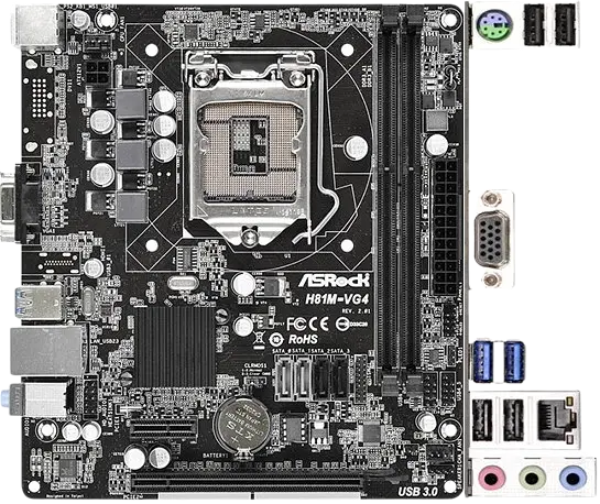 Материнська плата ASRock H81M-VG4 LGA 1150 (H81M-VG4) Б/В - фото 2