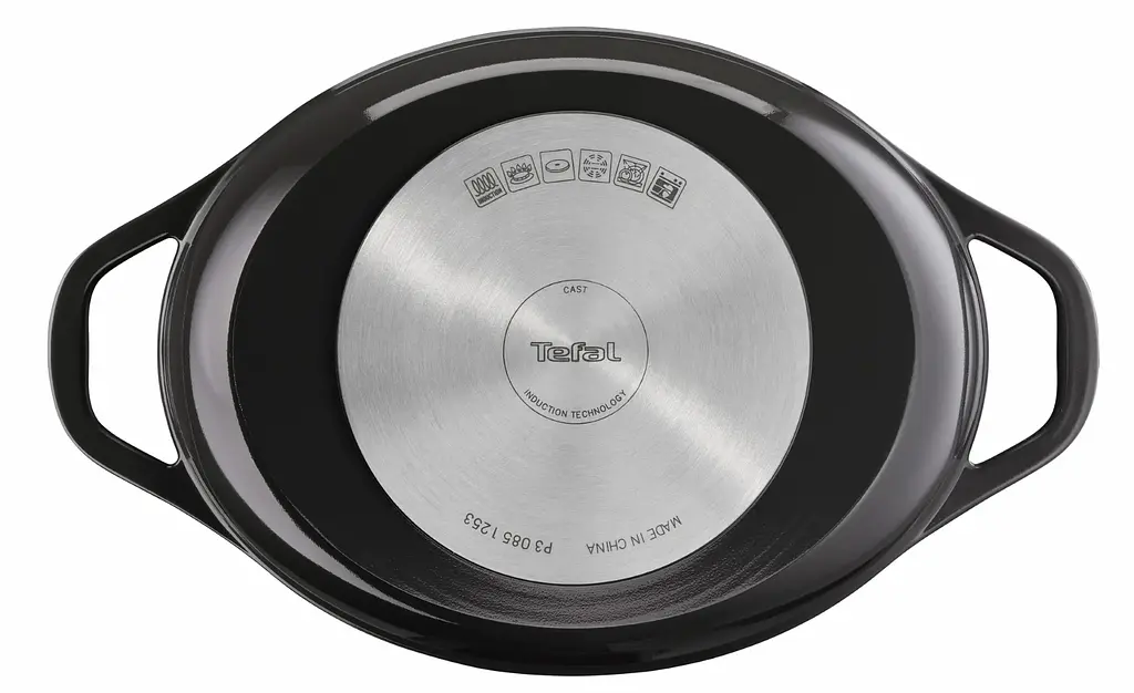 Tefal Кастрюля Tefal Air, з кришкою, 5.7л, алюміній, чорний - фото 2