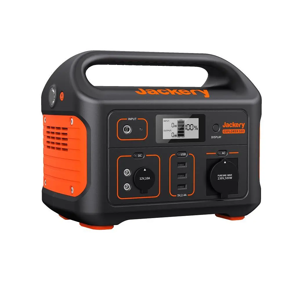 Портативна зарядна станція Jackery Explorer 500EU Black/Orange - фото 3
