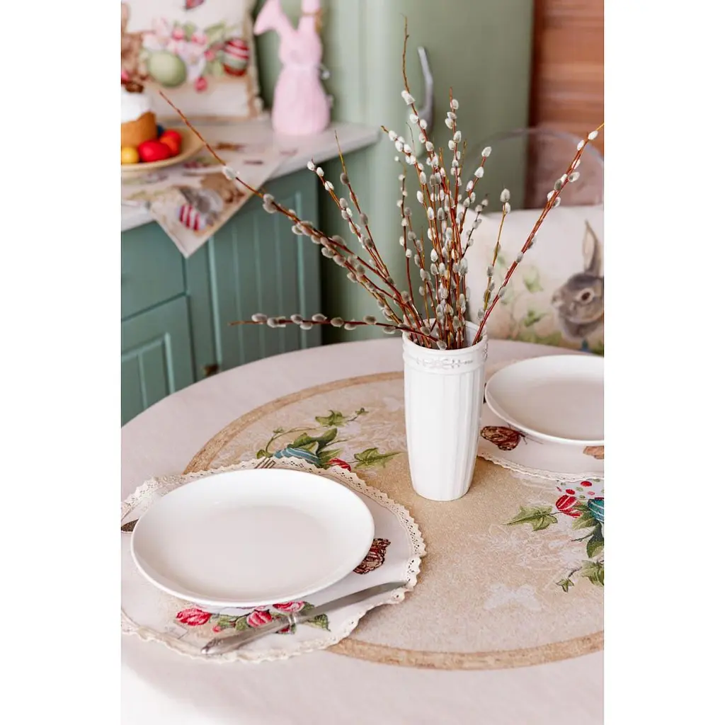 Скатертина Прованс Веснянка кругла Dх180 см (34149) - фото 6