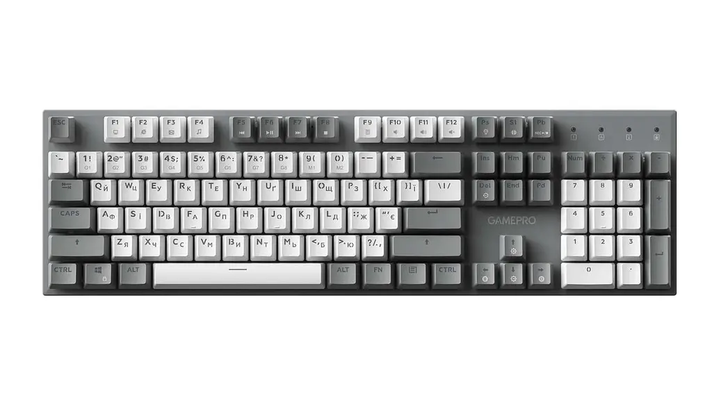 Клавіатура GamePro Genesis Metallic MK144G Outemu Червоний Swithes USB Сірий - фото 6
