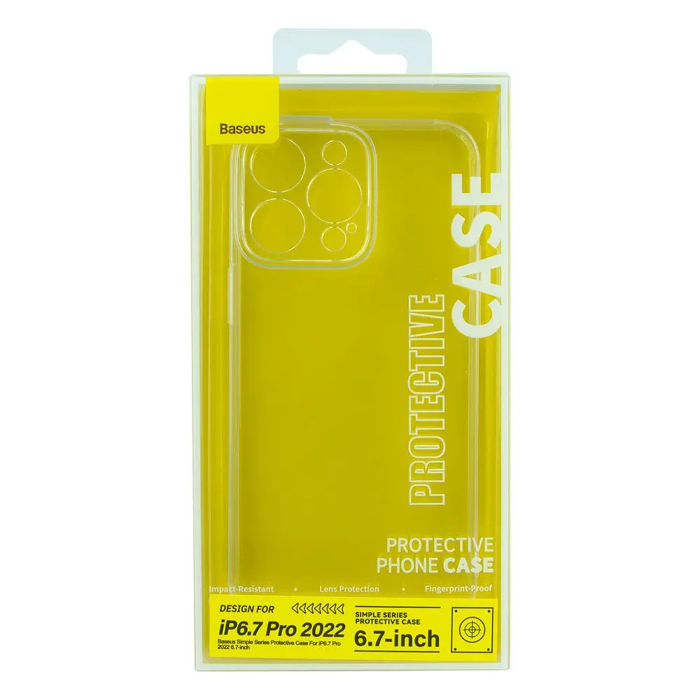 Чохол BASEUS ARAJ000902 Simple Series Protective Case iPhone 14 Pro Max Transparent - фото 2