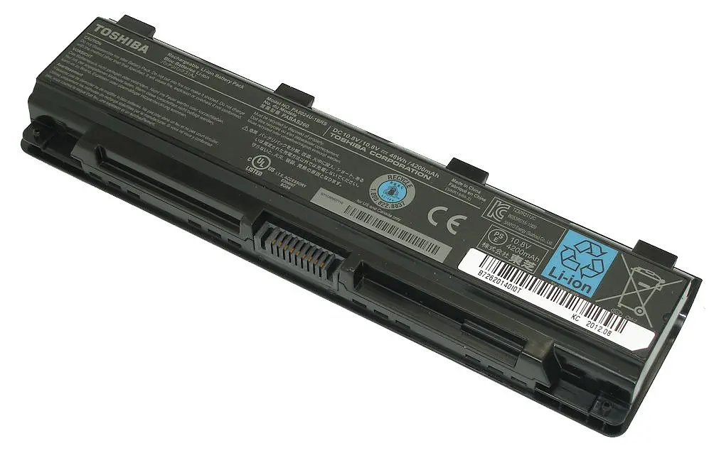 Акумулятор для ноутбука Toshiba PA5024U Satellite C800 11.1 В чорний 4200 мАг - фото 2