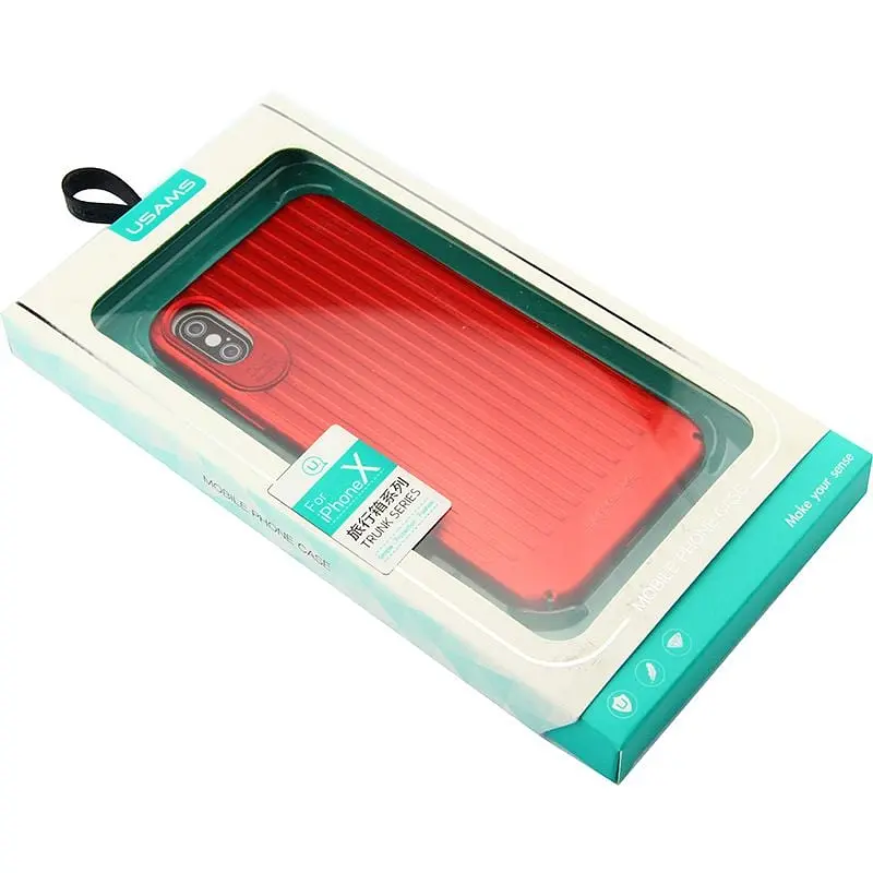 Чохол-накладка Usams Trunk Series Apple iPhone X Red - фото 2
