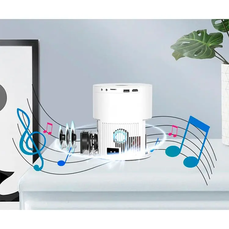 Портативный проектор Panoplus XR 3D XPRO Full HD 1920x1080, 5000 lm с подключением к iOS и Android для офиса домашнего кинотеатра + Аэромышь в комплекте (T9A_4999) - фото 4