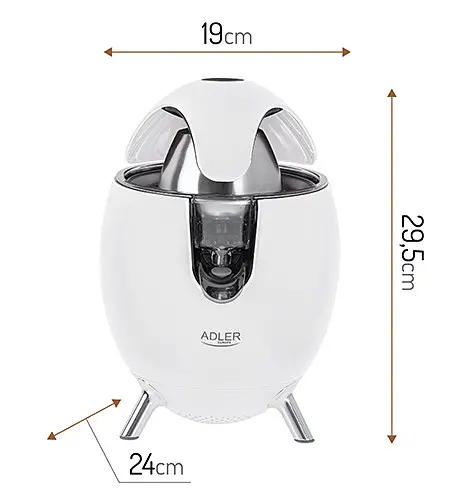 Соковитискач для цитрусових Adler AD 4013 white - фото 3