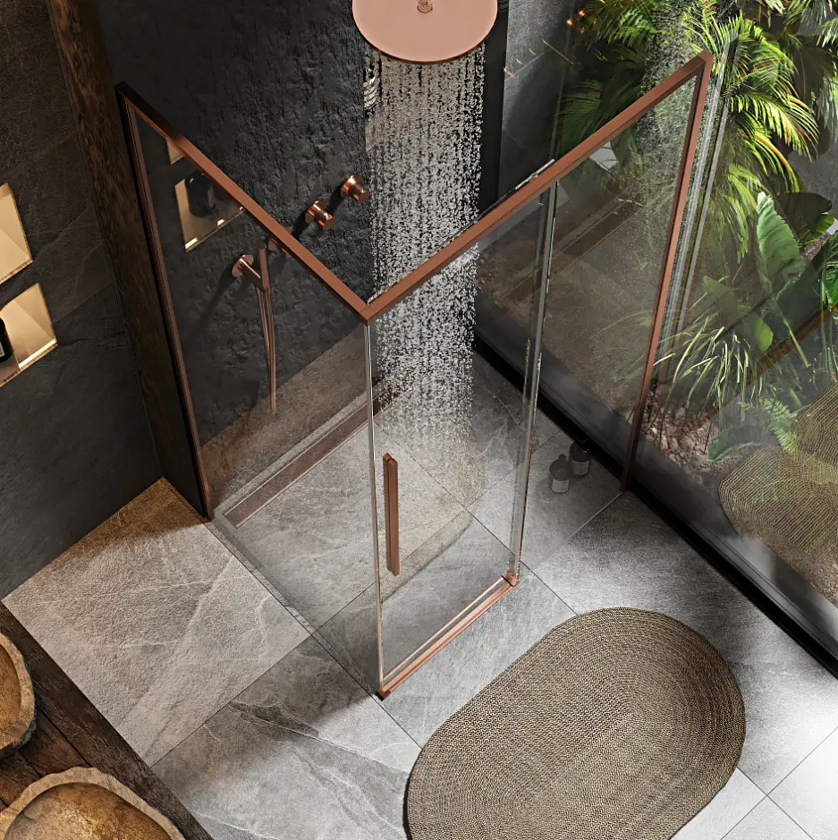 Душова кабіна Rea Solar 80x100 brushed copper REA-K9513 - фото 4