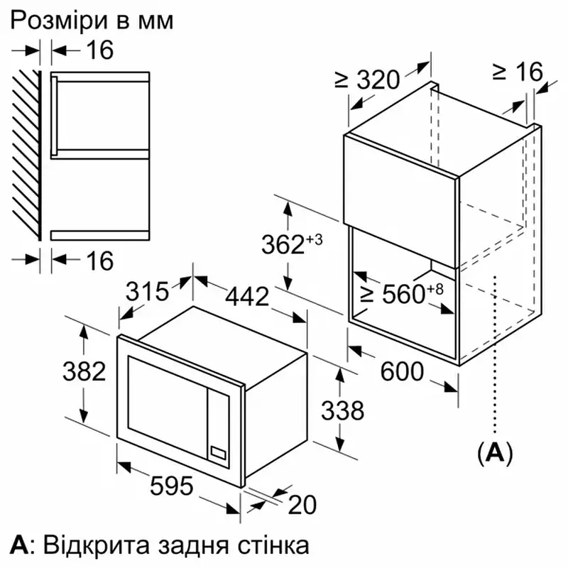 Мікрохвильова піч вбудована BOSCH BFL623MW3 - фото 4