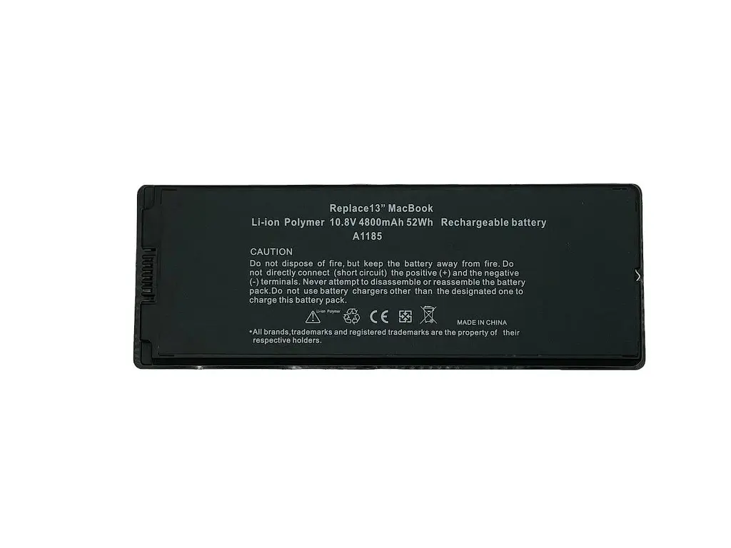 Акумулятор для ноутбука Apple A1185 10.8V Black 5000 mAh - фото 2