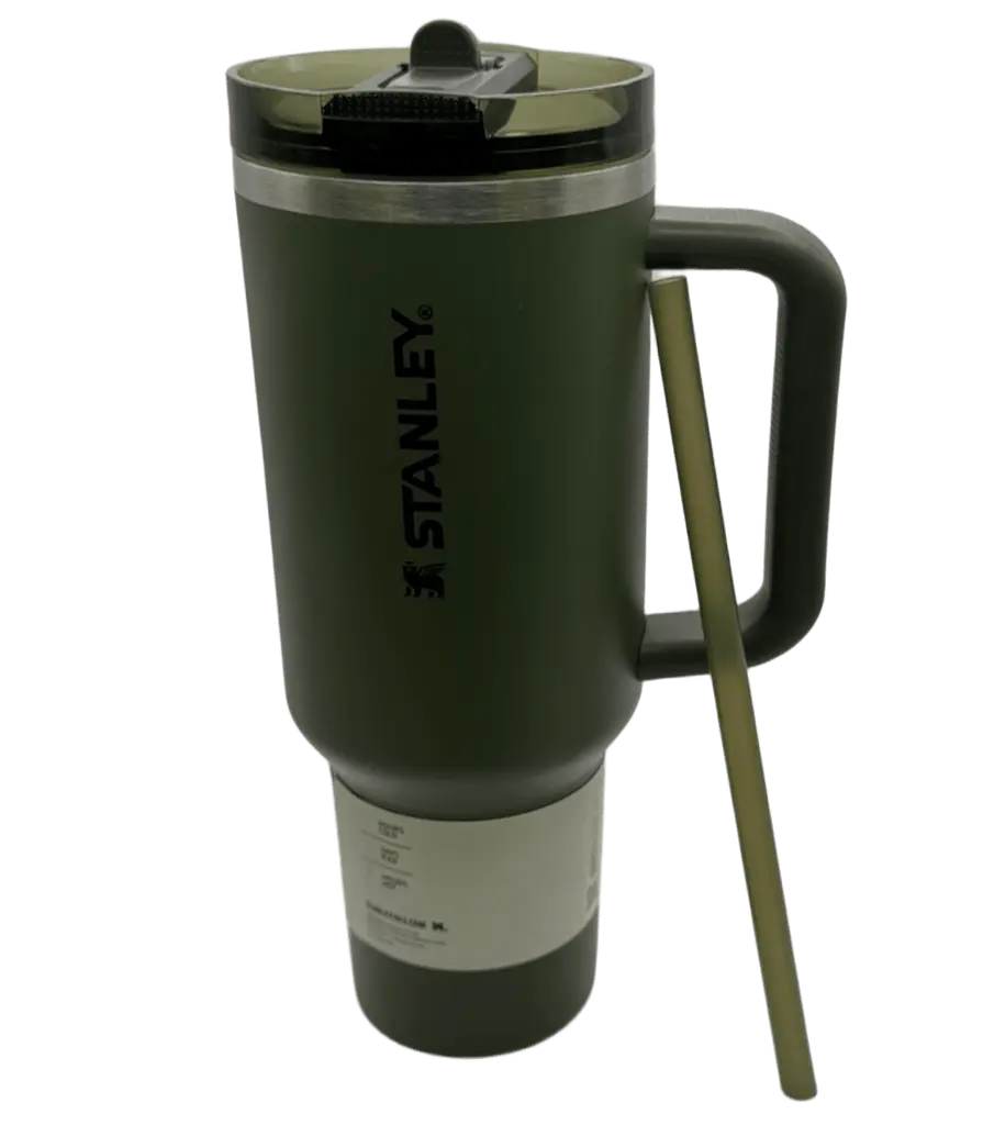 Термос термочашка Stanley Quencher ProTour Flip Straw Tumbler з нержавіючої сталі Олива 1,18 л KT7001974 - фото 6