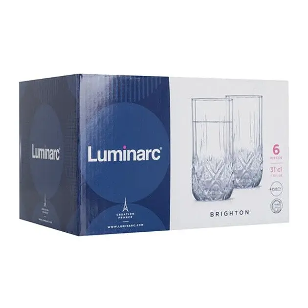 Набір склянок Luminarc Brighton 6 штук 310 мл N1307 - фото 3