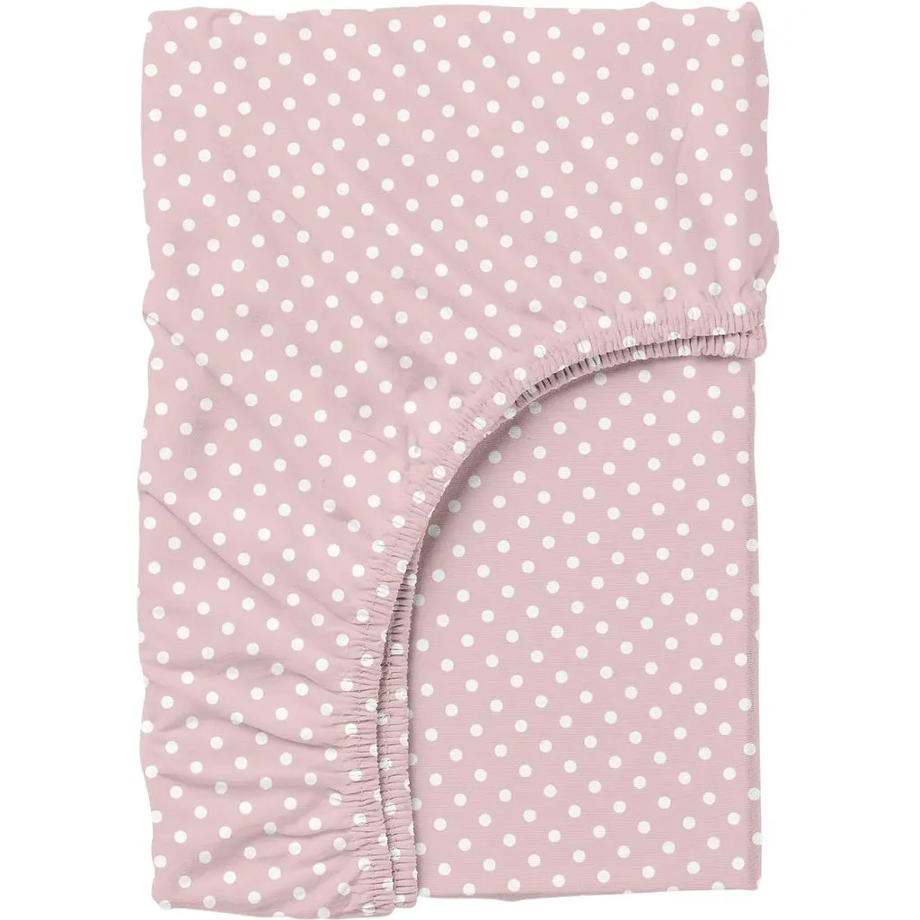 Набір простирадл на резинці Cosas B&R Dots 60х120х12 см (SetSheet_DropBeige_DropPink_120x60) - фото 4
