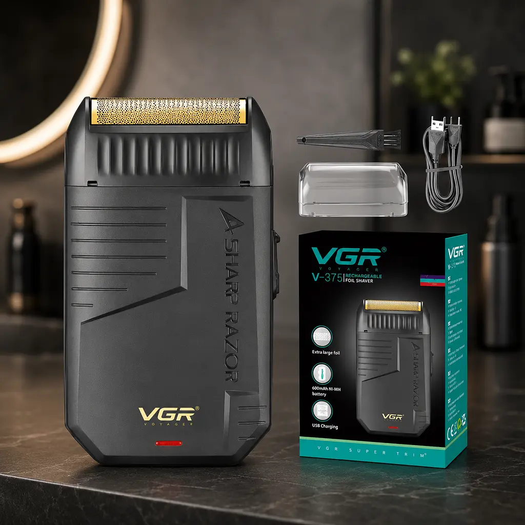 Бритва VGR V 375 Black / Аккумуляторный шейвер - фото 4