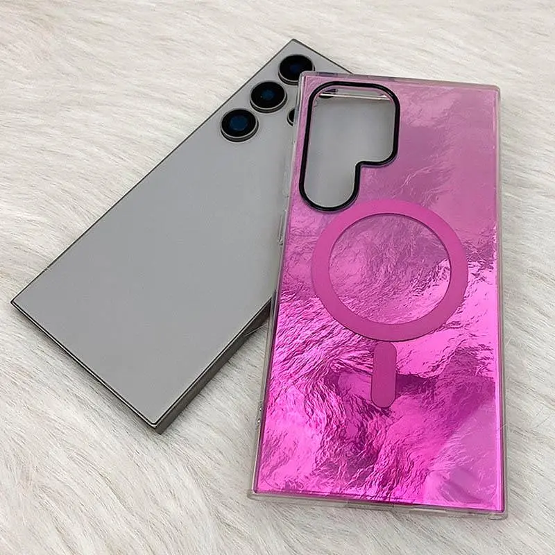 Чохол Epik TPU Shiny Mountain MagFit для Samsung Galaxy S26 Ultra Pink - фото 2