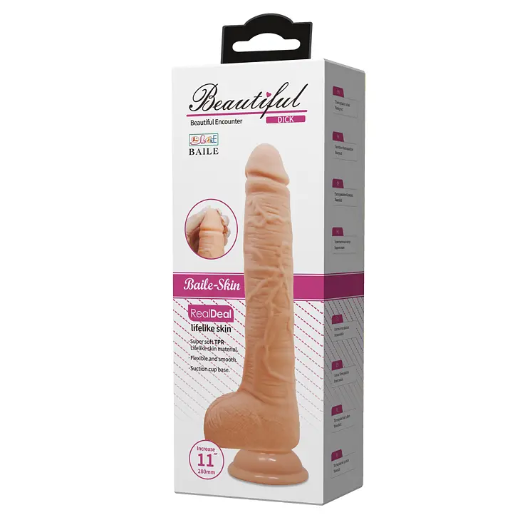 Фалоімітатор - Beautiful Encounter Dick Dildo Flesh - фото 8