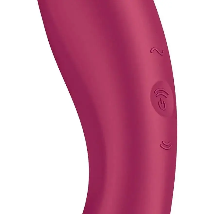 Вакуумный стимулятор с вибрацией Satisfyer Curvy Trinity 1 Red игрушка 3 в 1 - фото 4