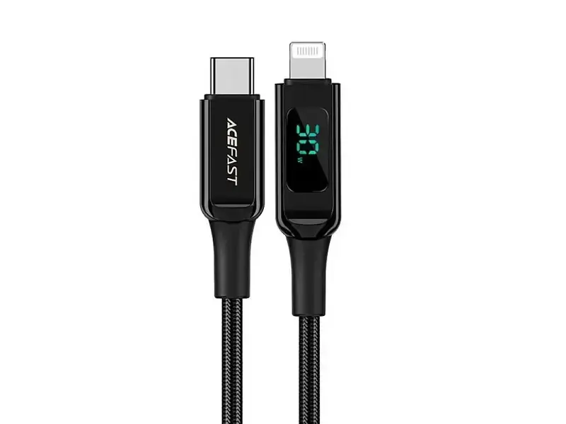 Кабель Acefast C6-01 USB Type-C to Lightning 30W 1.2m Black (6974316281030)