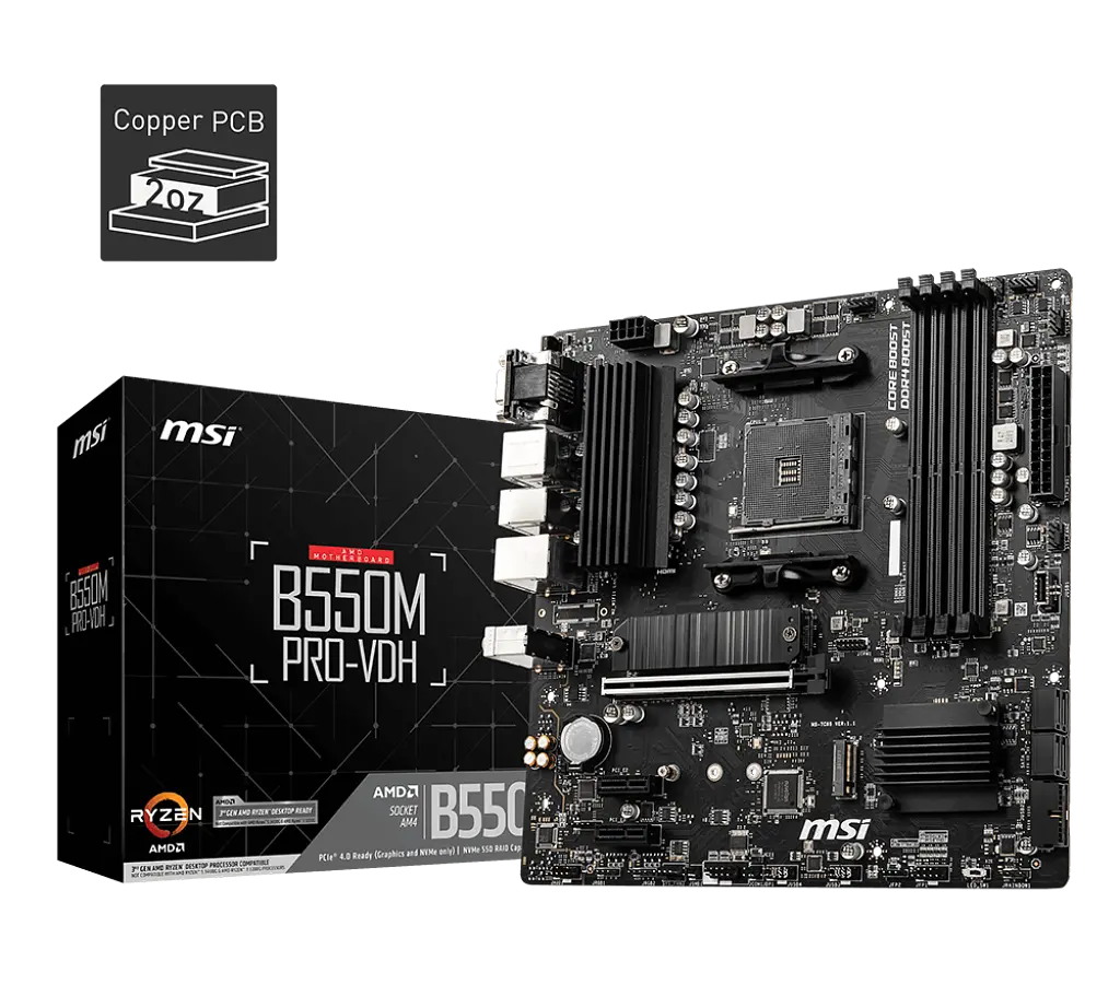 Материнська плата MSI B550M Pro-VDH Socket AM4 (B550M PRO-VDH) - фото 5