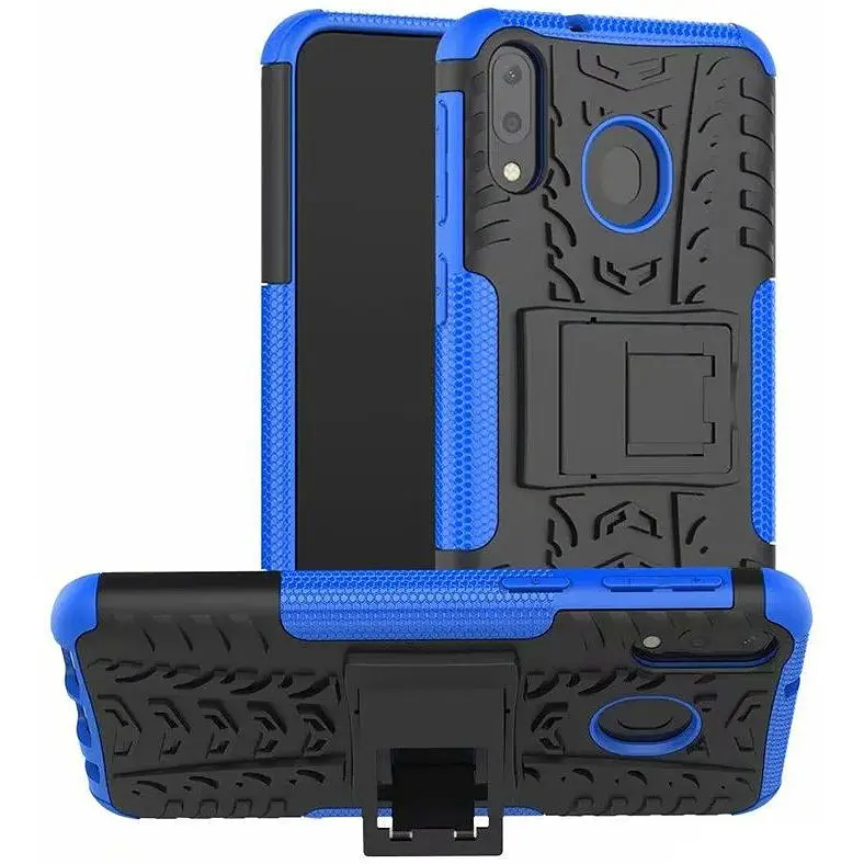 Чохол-накладка Toto Dazzle Kickstand 2 in 1 Case Samsung Galaxy M20 Blue - фото 3
