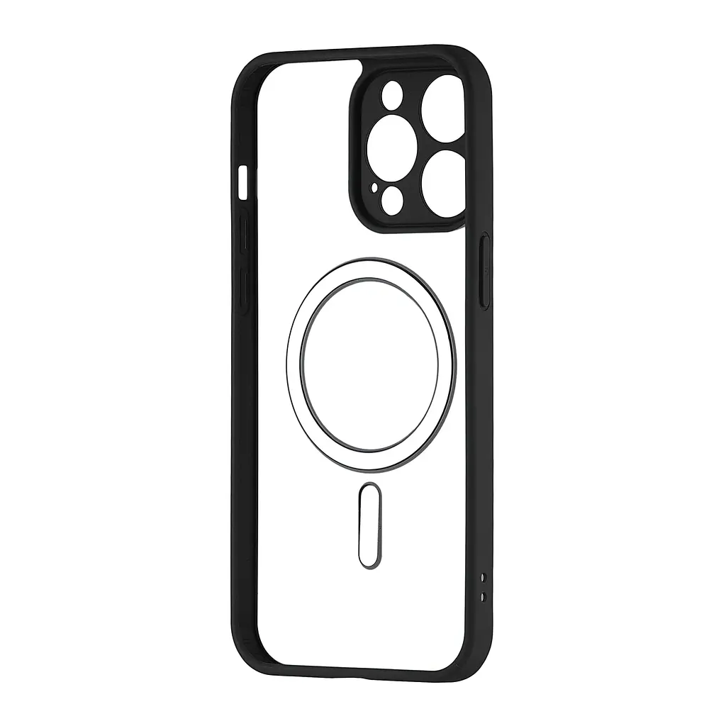 Чохол Color Edge with MagSafe (Protected Camera) iPhone 15 Pro Max Black - фото 3