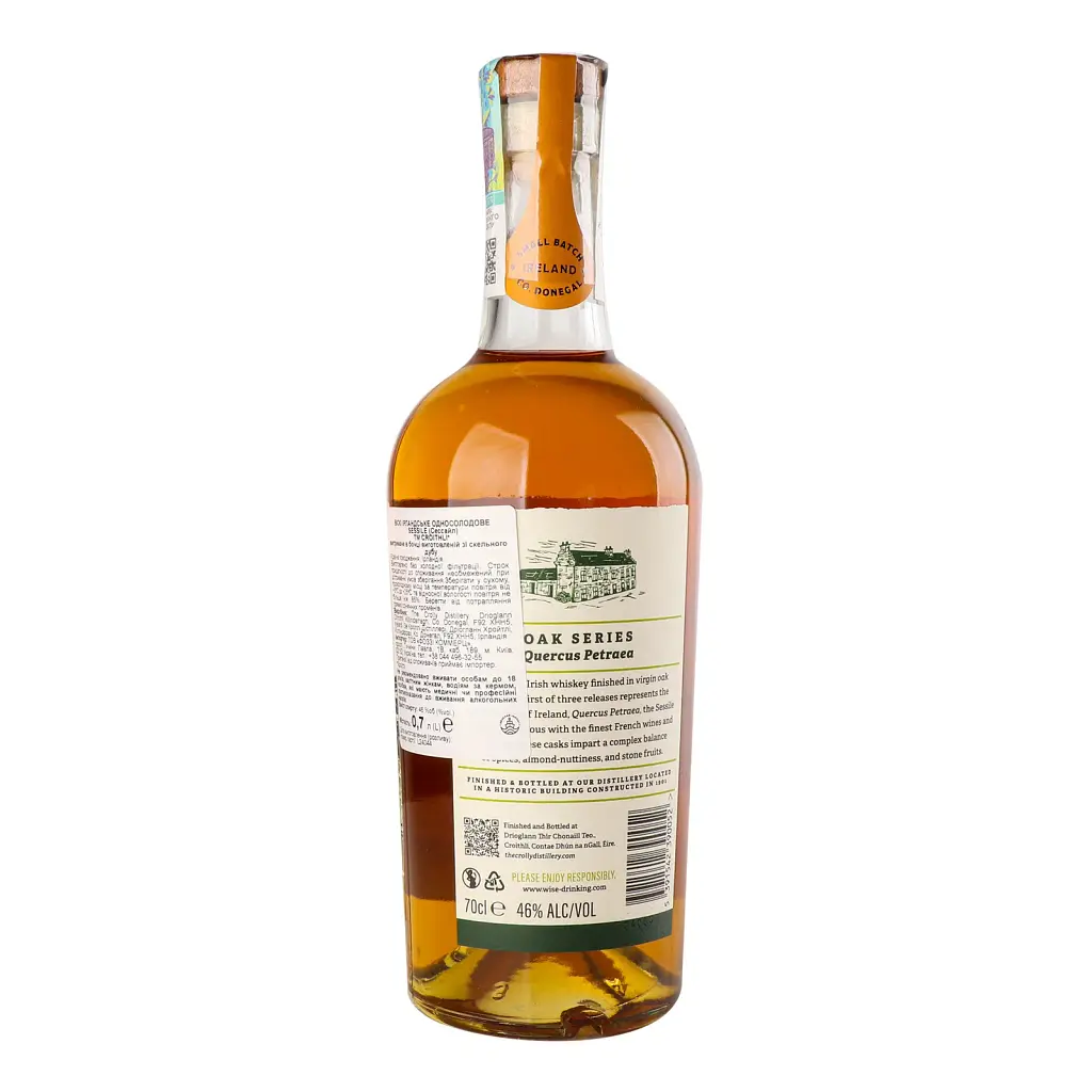Виски Croithli Sessile Single Malt Irish Whiskey 46% 0.7 л в подарочной упаковке - фото 2